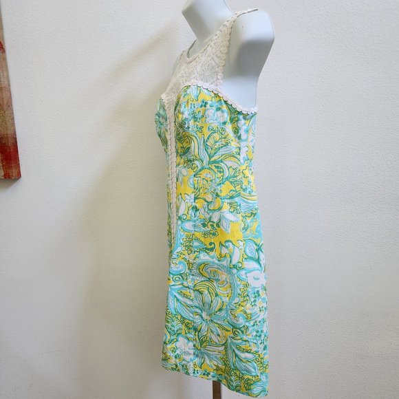 Lilly Pulitzer Sofia Shift Dandelion Yellow, size 0 - Picture 5 of 12